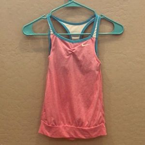 Nike Girls Dri-Fit Tank Top With Built In Bra